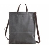 suede & leather tote bag